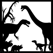 12 x 12 dinosaur frame